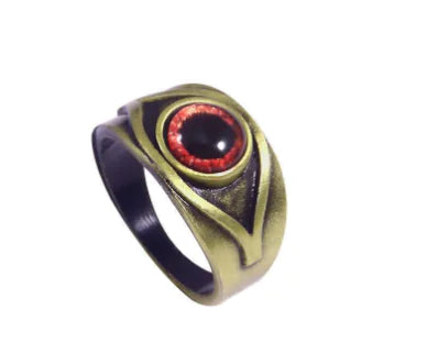 Vintage Crimson Brown Red Eye Ring